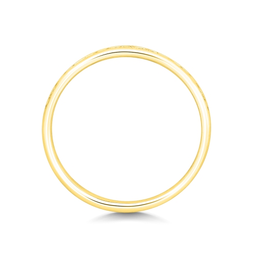 Channel Setting Round Yellow Gold Endless Eternity Engagement Rings