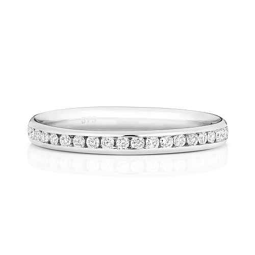 Channel Setting Round Fullglintorbit Naturally Mined Eternity Diamond Rings