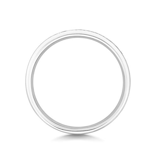 Channel Setting Round Boldness Half Eternity Engagement Rings