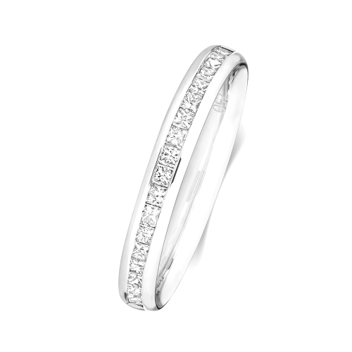 Channel Setting Princess Marquiseseven Half Eternity Engagement Rings