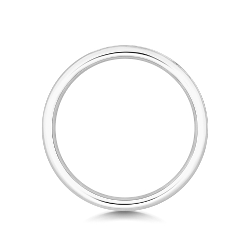 Channel Setting Round Crowned Half Eternity Diamond Rings
