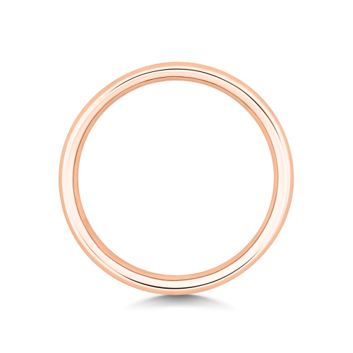 Channel Setting Round Rose Gold Glistening Eternity Diamond Rings