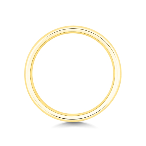 Channel Setting Round Yellow Gold Glistening Eternity Diamond Rings