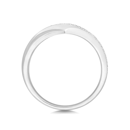 4 Prong Round Bolded Moissanite Eternity Diamond Rings