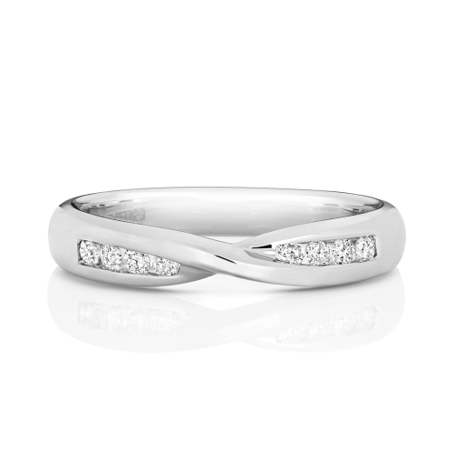 4 Prong Round Everlasting love with over Moissanite Eternity Diamond Rings