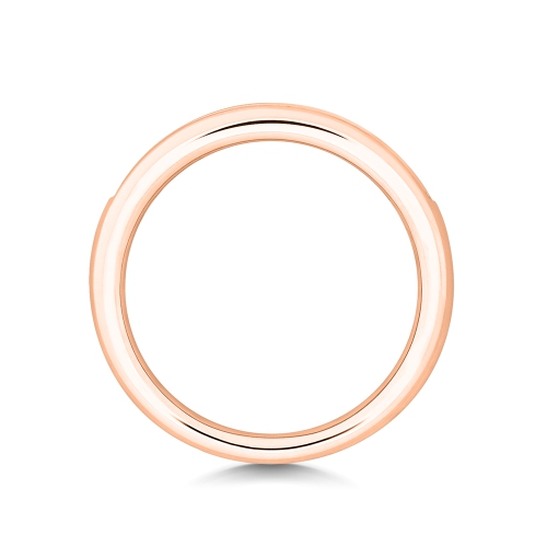 Channel Setting Princess Rose Gold Vibrant Eternity Diamond Rings