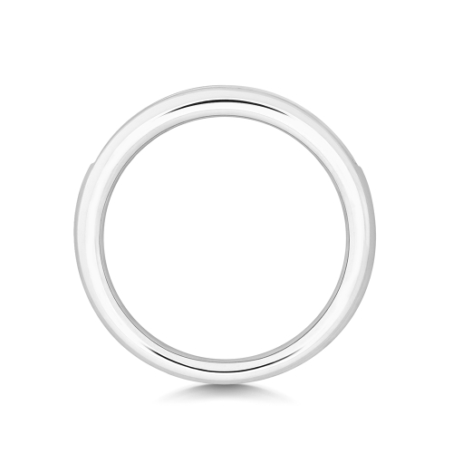 Channel Setting Princess Vibrant Moissanite Eternity Diamond Rings