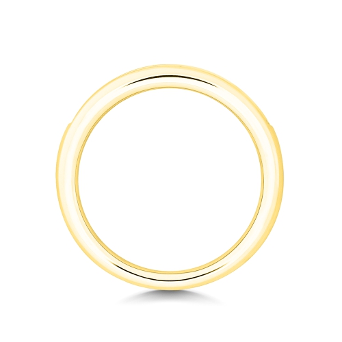 Channel Setting Princess Yellow Gold Vibrant Eternity Diamond Rings