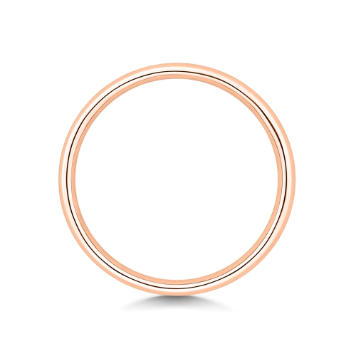 Channel Setting Princess Rose Gold Casual Eternity Engagement Rings