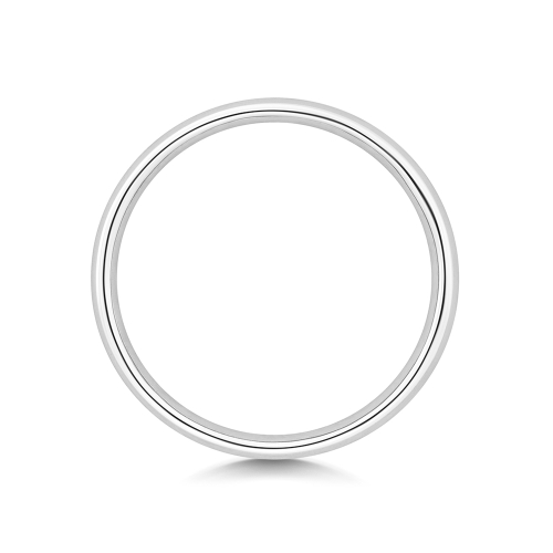 Channel Setting Princess Platinum Casual Eternity Engagement Rings