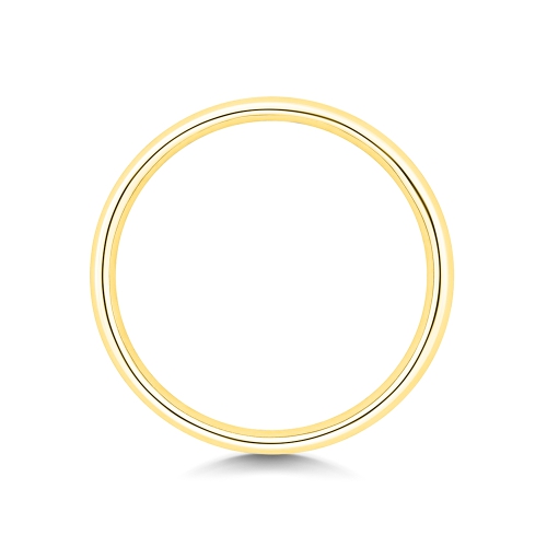 Channel Setting Princess Yellow Gold Casual Eternity Engagement Rings
