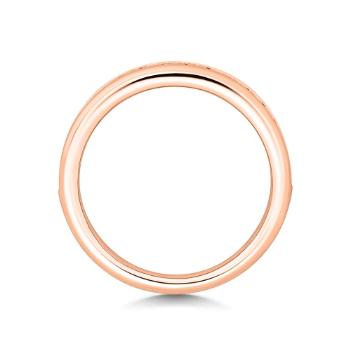 Channel Setting Princess Rose Gold Radiantiquehalf Eternity Engagement Rings