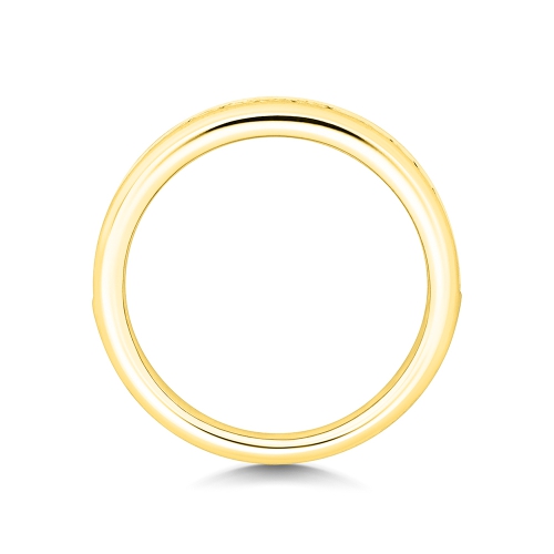 Channel Setting Princess Yellow Gold Radiantiquehalf Eternity Engagement Rings