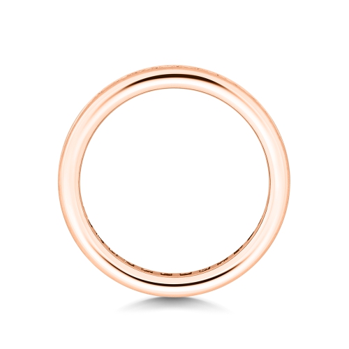 Channel Setting Princess Rose Gold Sevenradiance Eternity Engagement Rings