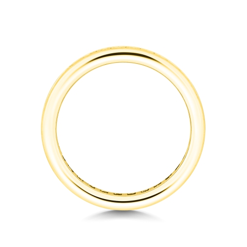 Channel Setting Princess Yellow Gold Sevenradiance Eternity Engagement Rings