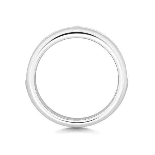 Channel Setting Princess Half Eternity Diamond Rings