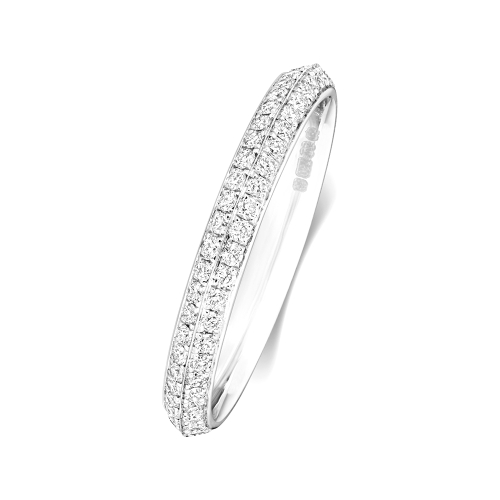 Prong Setting Round Diamond Full Eternity Ring | Abelini In Sale
