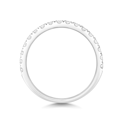 4 Prong Round Infinitetrail Half Eternity Diamond Rings