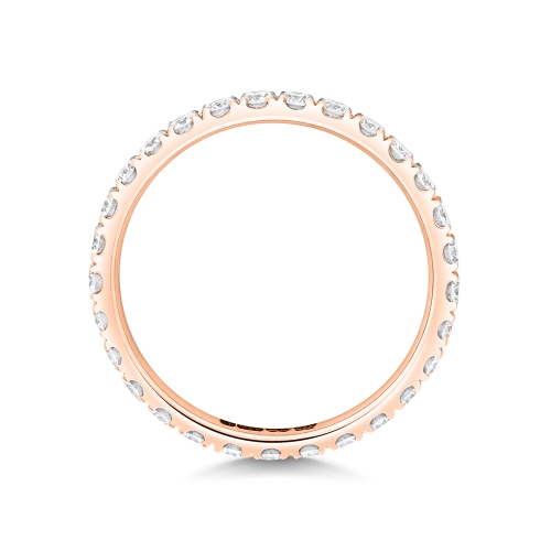 4 Prong Round Rose Gold Dreamt Eternity Diamond Rings