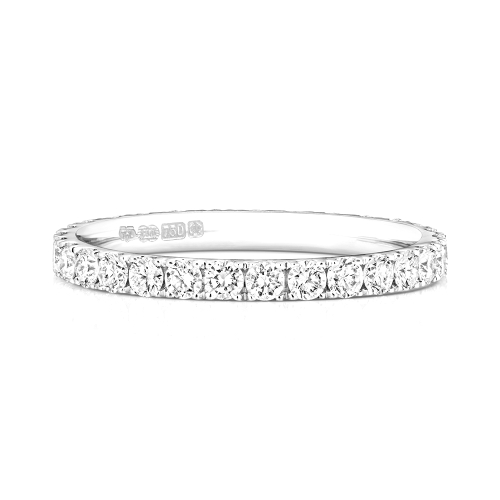 4 Prong Round Dreamt Eternity Diamond Rings