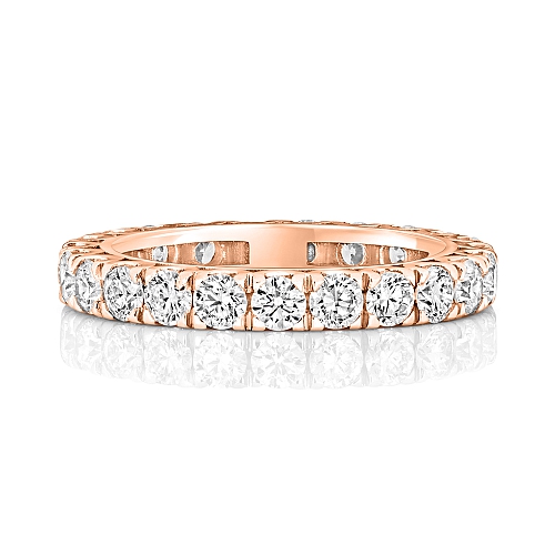 4 Prong Round Rose Gold This exquisite Eternity Diamond Rings