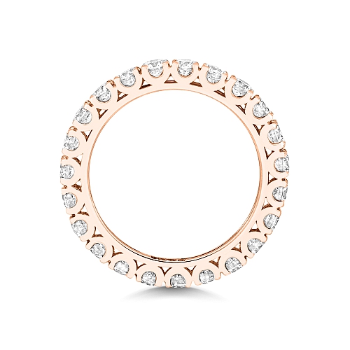 4 Prong Round Rose Gold This exquisite Eternity Diamond Rings