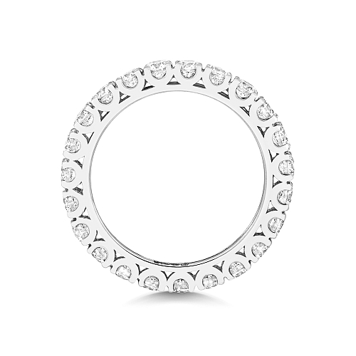 4 Prong Round White Gold This exquisite Full Eternity Diamond Rings