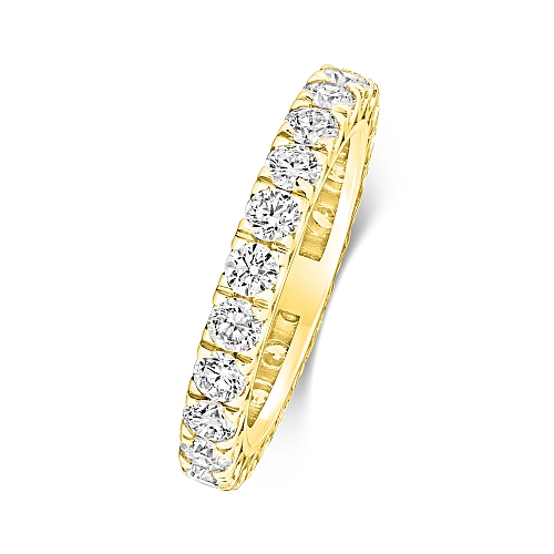 4 Prong Round Yellow Gold This exquisite Eternity Diamond Rings