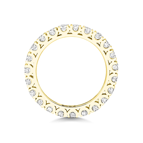 4 Prong Round Yellow Gold This exquisite Eternity Diamond Rings