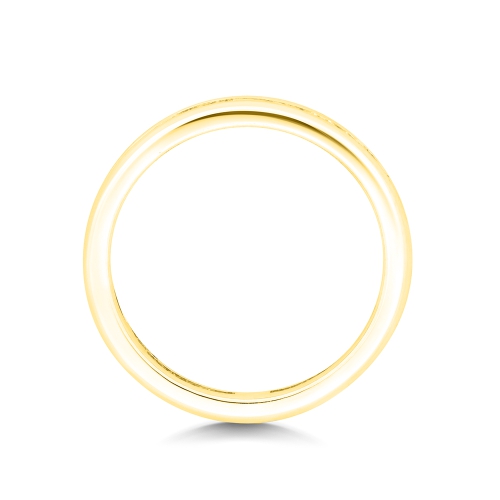 Channel Setting Round Yellow Gold Whisperradiance Eternity Diamond Rings