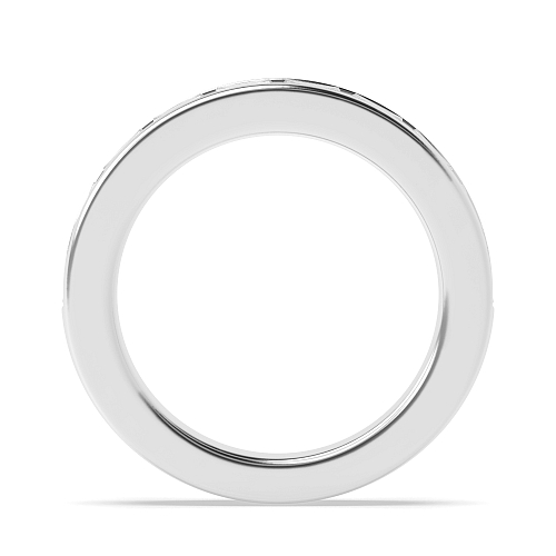 Channel Setting Baguette Luminousflow Moissanite Eternity Diamond Rings