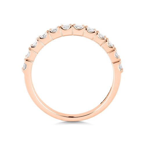 4 Prong Princess Rose Gold Infinityspark Eternity Engagement Rings