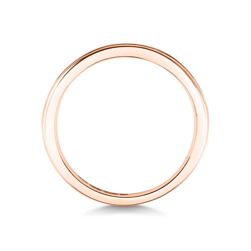 Channel Setting Princess/Baguette Rose Gold Infiniteglow Eternity Diamond Rings
