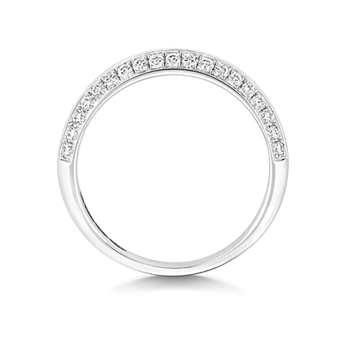 4 Prong Round Half Eternity Engagement Rings