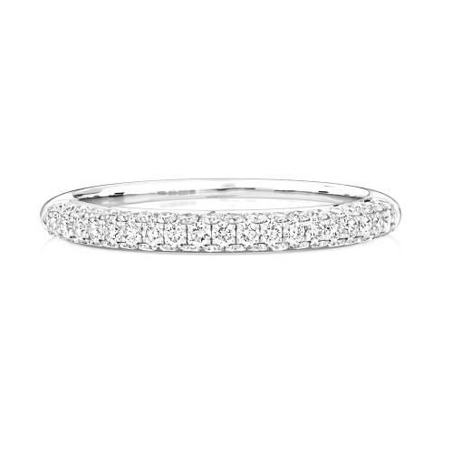 4 Prong Round Superior Half Eternity Engagement Rings