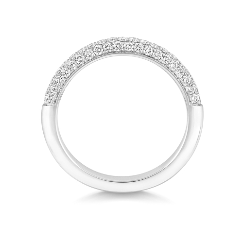 4 Prong Round Superior Half Eternity Engagement Rings