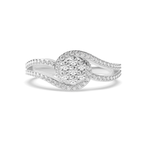 4 Prong Round Vortex Engagement Rings