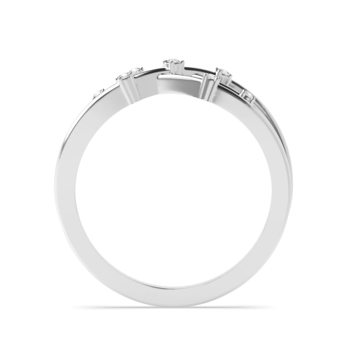 4 Prong Round Charming Half Eternity Engagement Rings