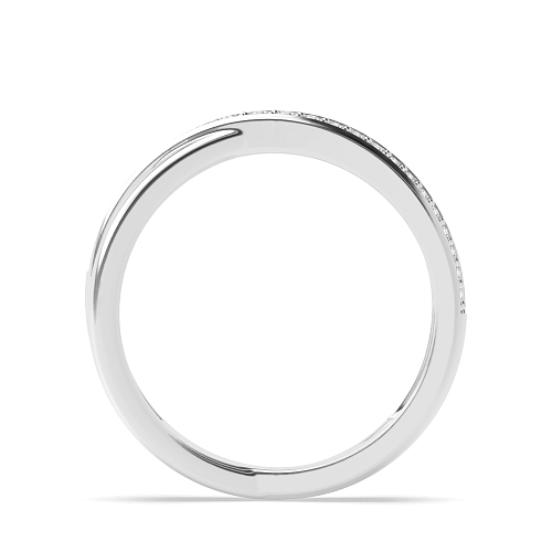 Pave Setting Round Eternal Naturally Mined Diamond Eternity Engagement Rings