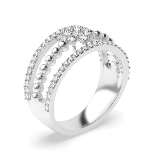 Prong Setting Round Shape Diamond Engagement Ring | Abelini Uk
