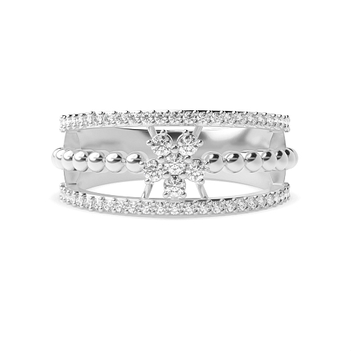 4 Prong Round White Gold Radiancewhisper Unique Eternity Bands Engagement Rings