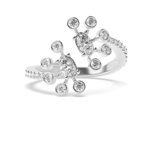 4 Prong Oval antique style Unusual Engagement Rings