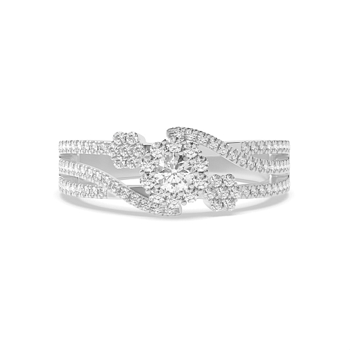Round White Gold Prestige Unique Eternity Bands Engagement Rings