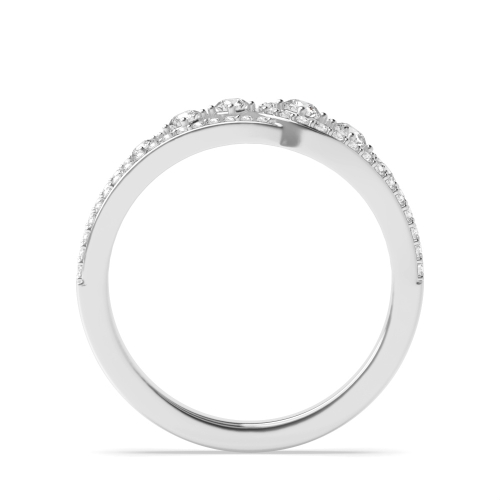 4 Prong Round Facet Engagement Rings