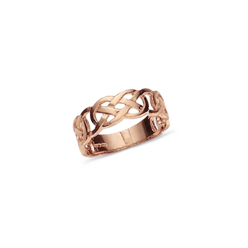 Rose Gold Endless knot Plain Ring Wedding Rings & Bands