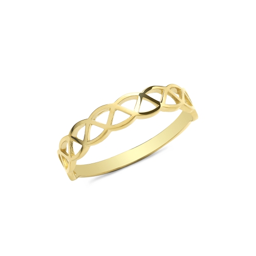 Yellow Gold Celtic knot Plain Ring Wedding Rings & Bands