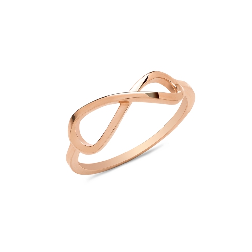 Rose Gold metal infinity Plain Ring Wedding Rings & Bands