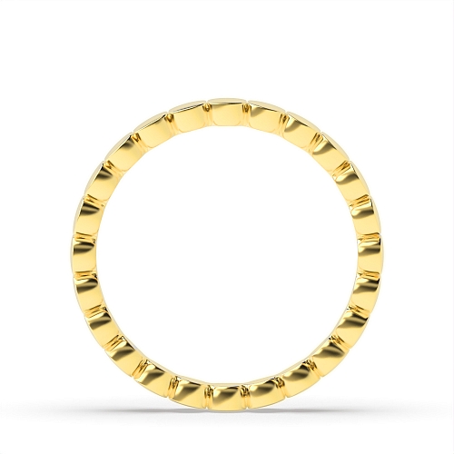 Yellow Gold Disc Plain Ring Engagement Rings