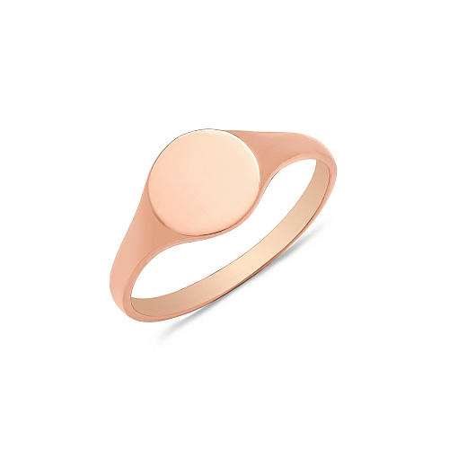 Rose Gold Babies signet Plain Ring Wedding Rings & Bands