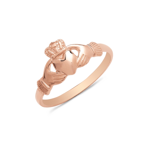 Rose Gold Babies child claddagh Plain Ring Wedding Rings & Bands